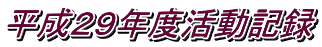 平成２９年度活動記録