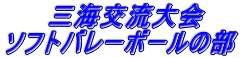 三海交流大会 ソフトバレーボールの部